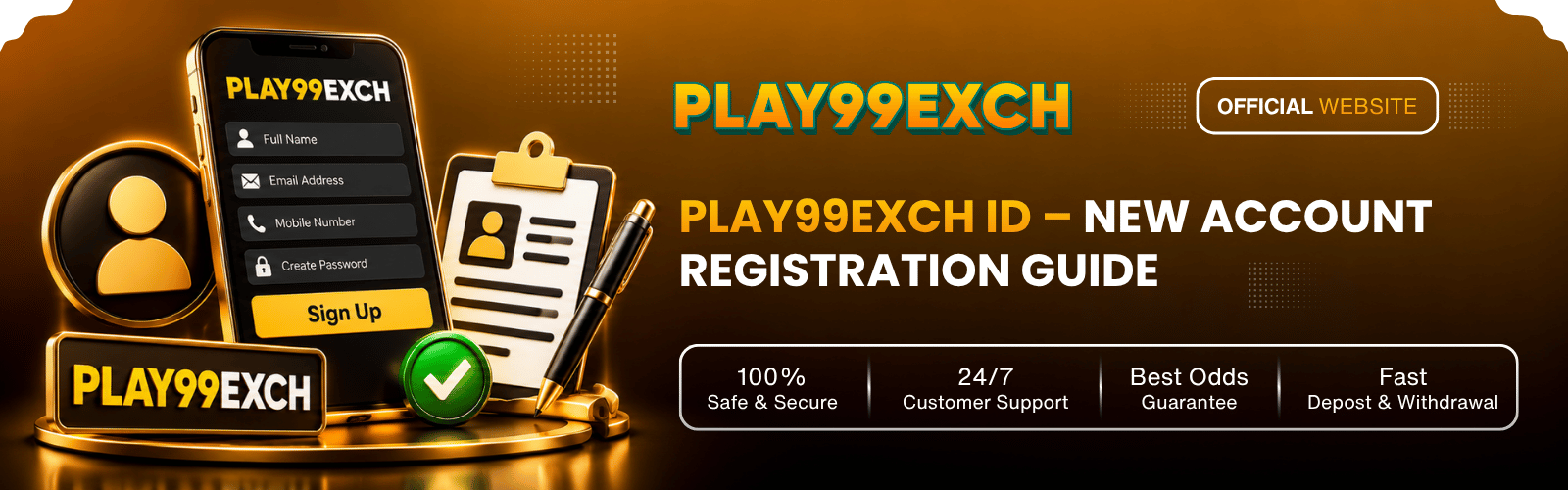 Play99Exch ID – New Account Registration Guide